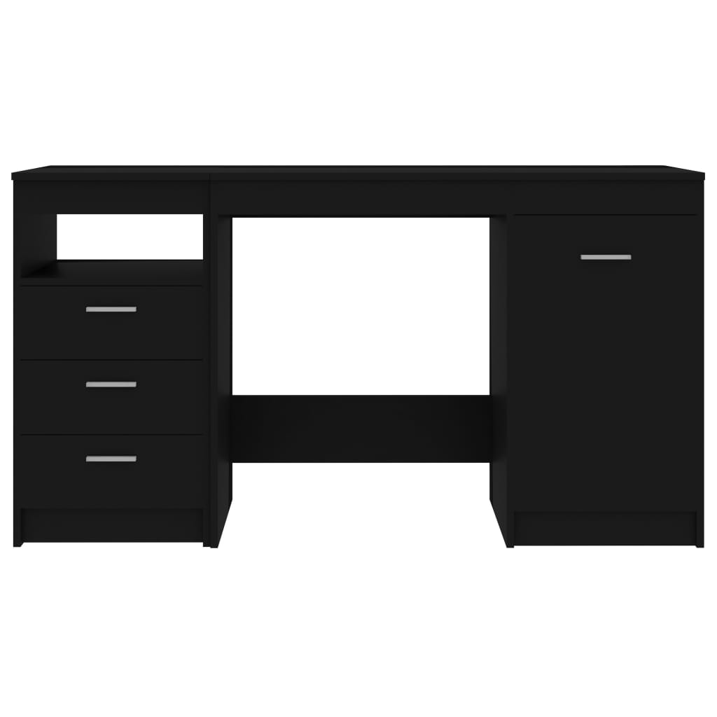 Skrivebord Svart 140X50X76 Cm Konstruert Tre