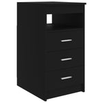 Skrivebord Svart 140X50X76 Cm Konstruert Tre