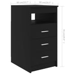 Skrivebord Svart 140X50X76 Cm Konstruert Tre