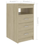 Skrivebord Sonoma Eik 140X50X76 Cm Konstruert Tre