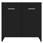 Baderomsskap Svart 60X33X61 Cm Konstruert Tre
