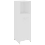 Baderomsskap Hvit 30X30X95 Cm Konstruert Tre