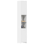 Baderomsskap Hvit 30X30X183,5 Cm Konstruert Tre
