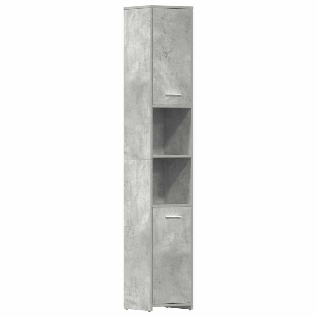 Baderomsskap Betonggrå 30X30X183,5 Cm Konstruert Tre