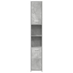 Baderomsskap Betonggrå 30X30X183,5 Cm Konstruert Tre