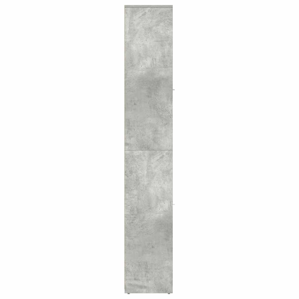 Baderomsskap Betonggrå 30X30X183,5 Cm Konstruert Tre