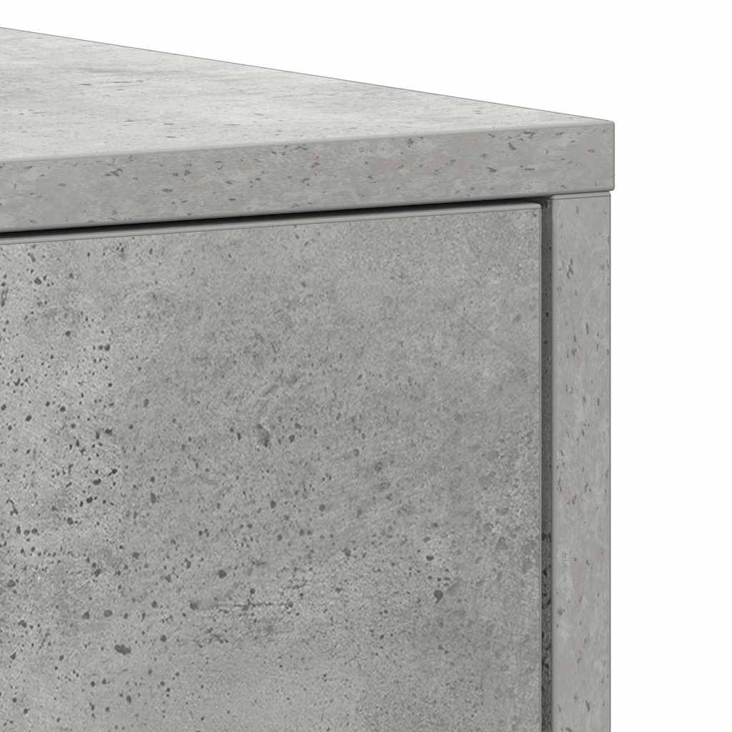 Baderomsskap Betonggrå 30X30X183,5 Cm Konstruert Tre