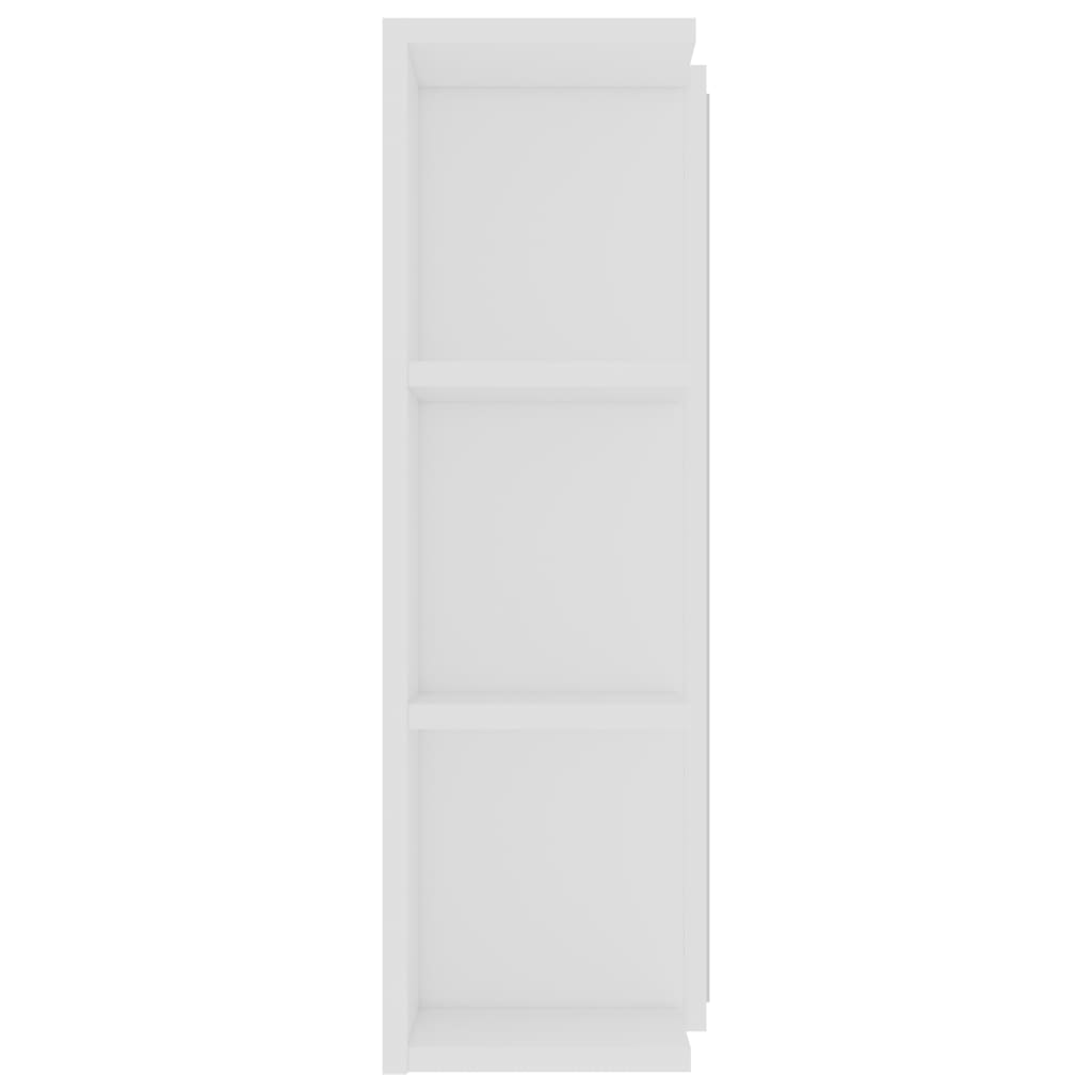 Speilskap Til Baderom Hvit 80X20,5X64 Cm Konstruert Tre