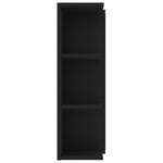 Speilskap Til Baderom Svart 80X20,5X64 Cm Konstruert Tre