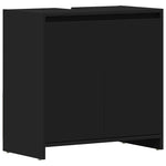 Baderomsskap Svart 60X33X61 Cm Konstruert Tre
