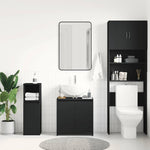 Baderomsskap Svart 60X33X61 Cm Konstruert Tre
