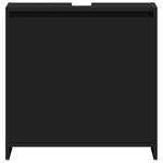 Baderomsskap Svart 60X33X61 Cm Konstruert Tre
