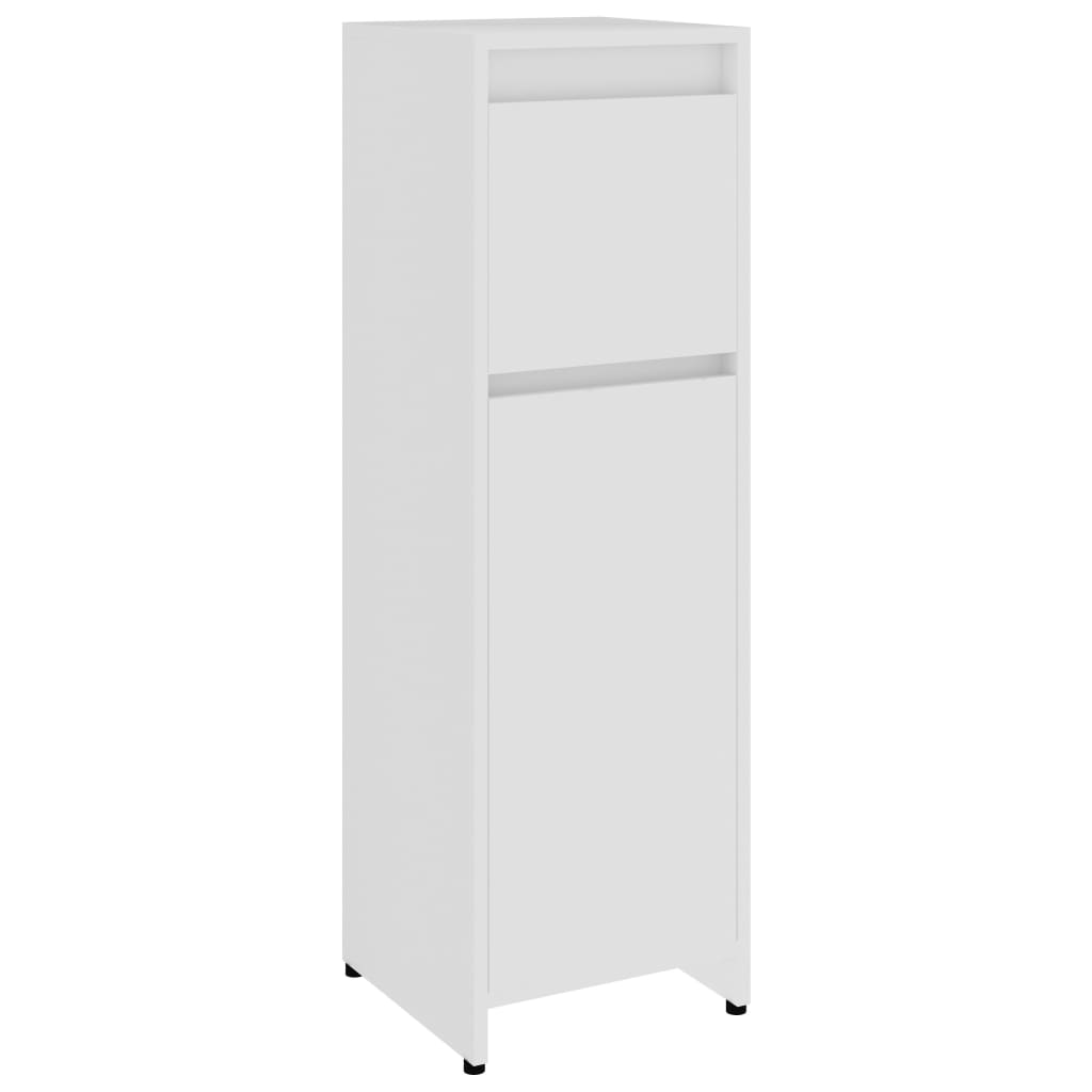 Baderomsskap Hvit 30X30X95 Cm Konstruert Tre