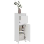 Baderomsskap Hvit 30X30X95 Cm Konstruert Tre