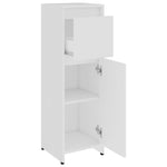 Baderomsskap Hvit 30X30X95 Cm Konstruert Tre