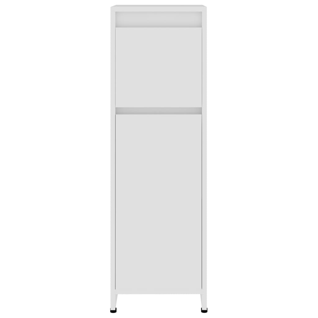 Baderomsskap Hvit 30X30X95 Cm Konstruert Tre