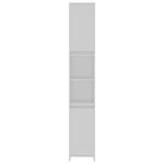 Baderomsskap Hvit 30X30X183,5 Cm Konstruert Tre