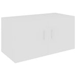 Veggmontert Skap Hvit 80X39X40 Cm Konstruert Tre