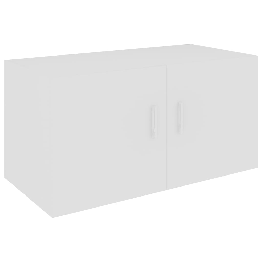 Veggmontert Skap Hvit 80X39X40 Cm Konstruert Tre
