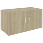Veggmontert Skap Sonoma Eik 80X39X40 Cm Konstruert Tre