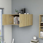 Veggmontert Skap Sonoma Eik 80X39X40 Cm Konstruert Tre