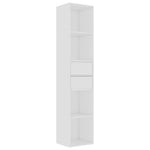 Bokhylle Hvit 36X30X171 Cm Konstruert Tre