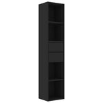 Bokhylle Svart 36X30X171 Cm Konstruert Tre