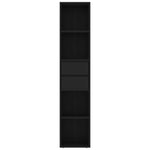Bokhylle Svart 36X30X171 Cm Konstruert Tre