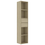 Bokhylle Sonoma Eik 36X30X171 Cm Konstruert Tre