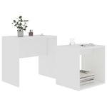 Salongbordsett Hvit 48X30X45 Cm Konstruert Tre