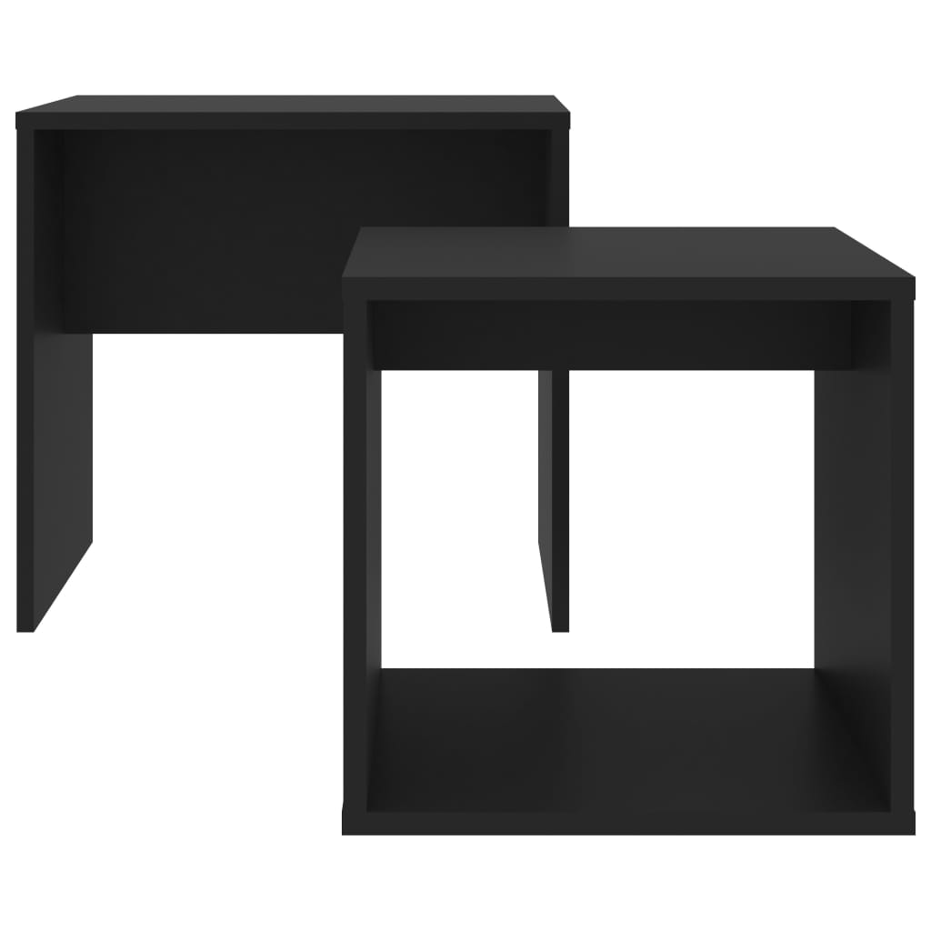 Salongbordsett Hvit 48X30X45 Cm Konstruert Tre