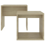Salongbordsett Sonoma Eik 48X30X45 Cm Konstruert Tre
