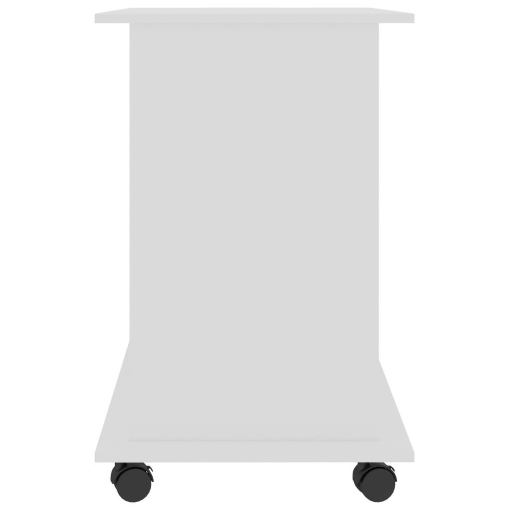 Databord Hvit 80X50X75 Cm Konstruert Tre
