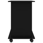 Databord Svart 80X50X75 Cm Konstruert Tre