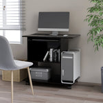 Databord Svart 80X50X75 Cm Konstruert Tre