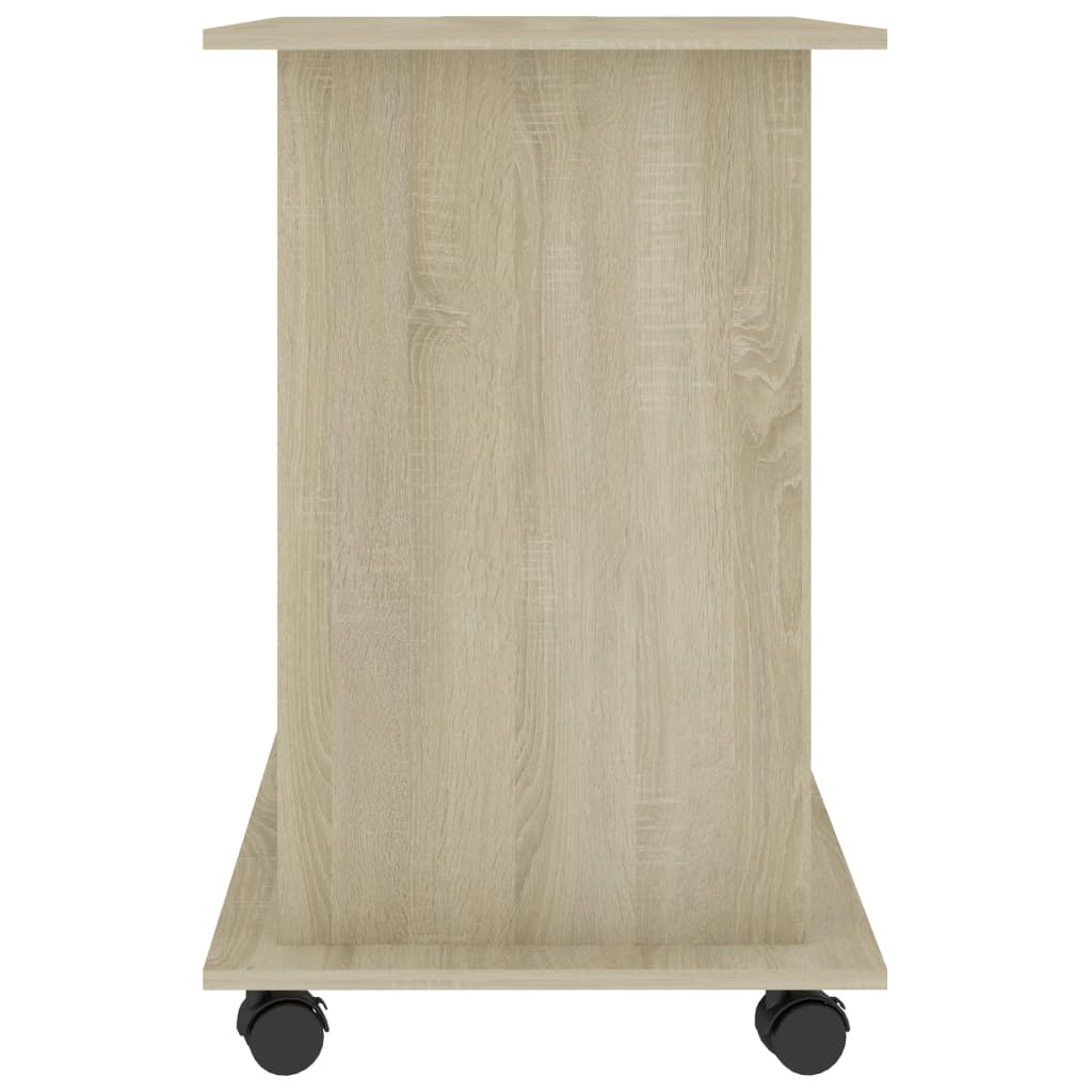 Databord Sonoma Eik 80X50X75 Cm Konstruert Tre
