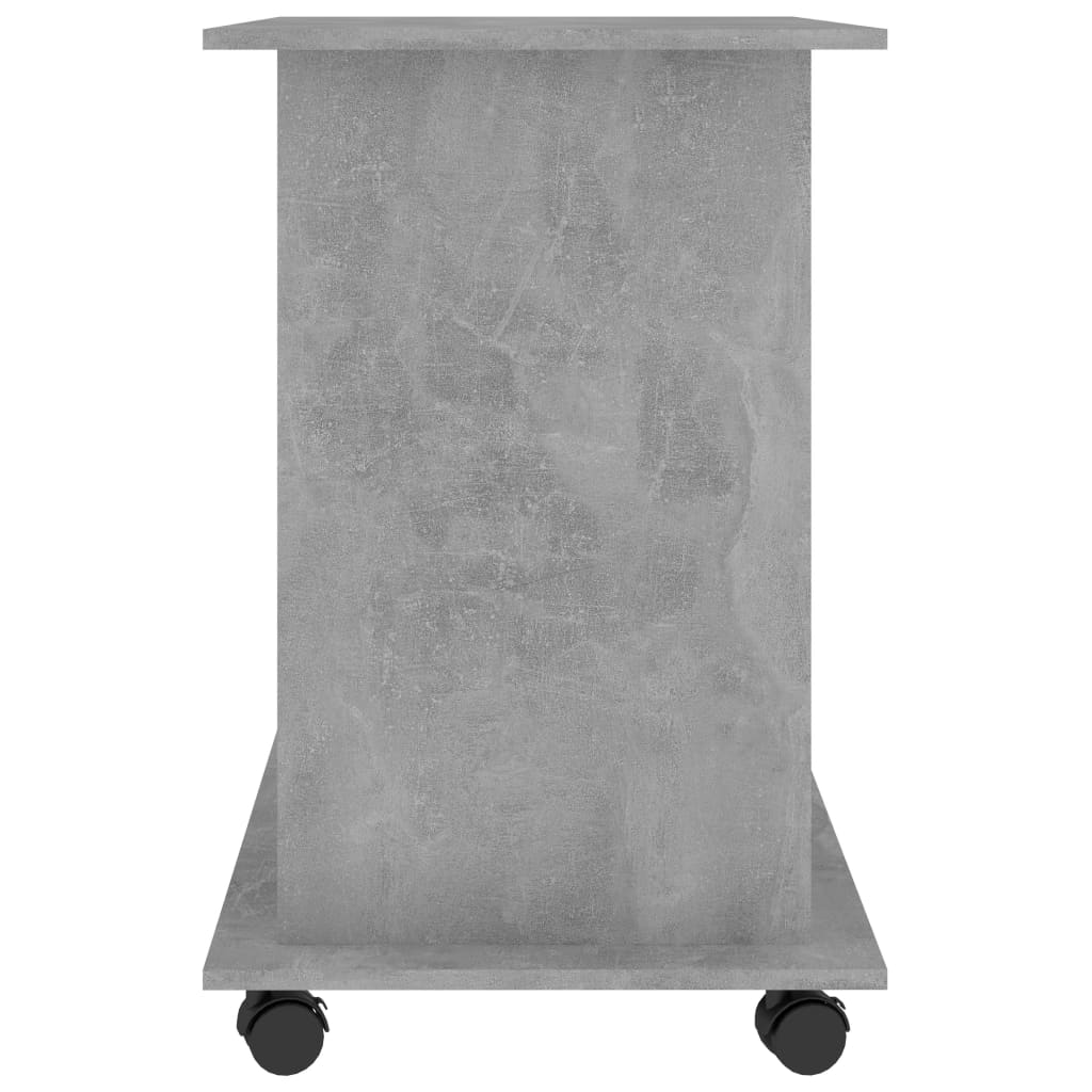 Databord Betonggrå 80X50X75 Cm Konstruert Tre