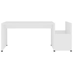Salongbord Hvit 90X45X35 Cm Konstruert Tre