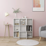 Bokhylle Hvit 90X30X90 Cm Konstruert Tre