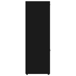 Bokhylle Svart 90X30X90 Cm Konstruert Tre