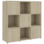Bokhylle Sonoma Eik 90X30X90 Cm Konstruert Tre