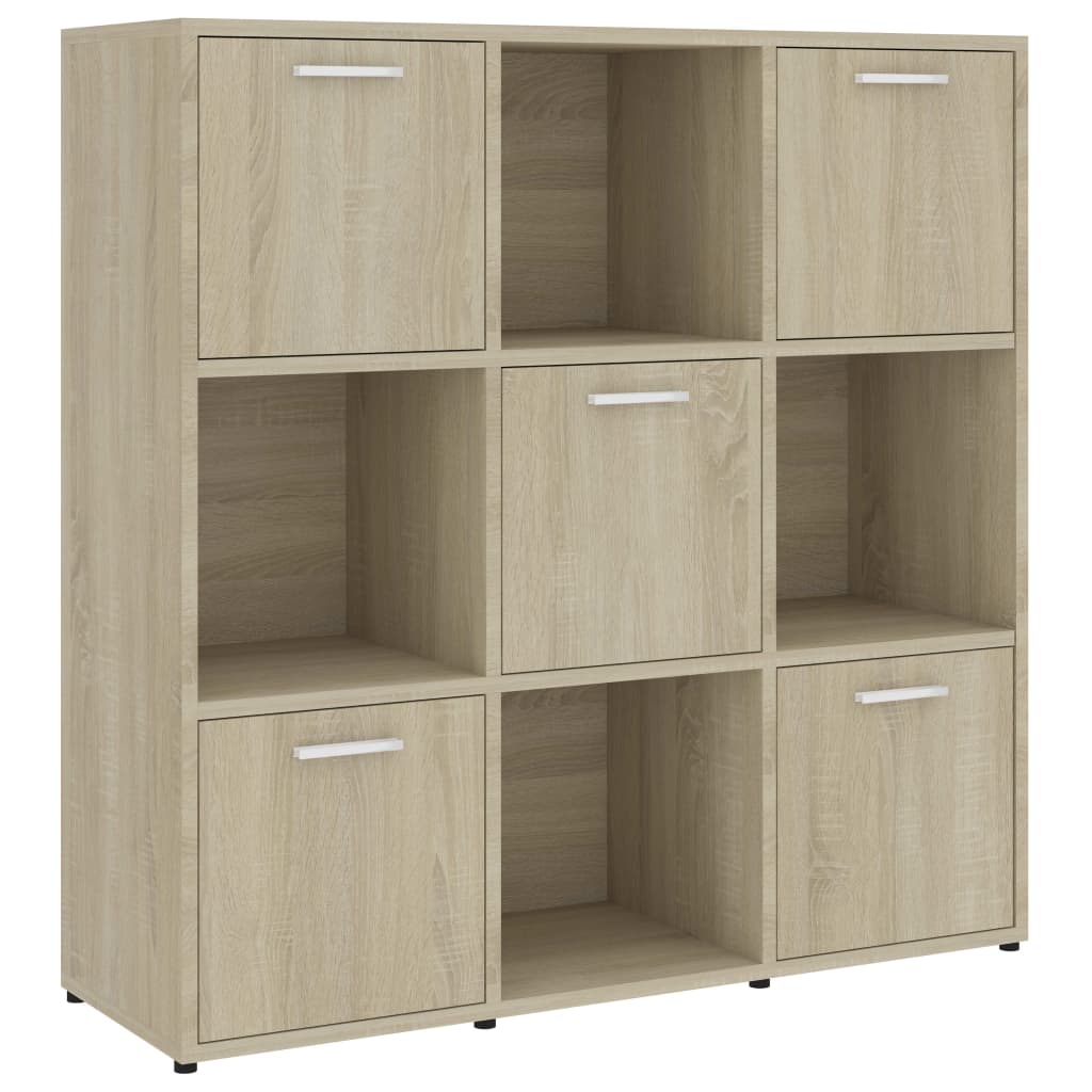 Bokhylle Sonoma Eik 90X30X90 Cm Konstruert Tre