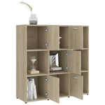 Bokhylle Sonoma Eik 90X30X90 Cm Konstruert Tre