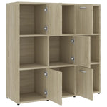 Bokhylle Sonoma Eik 90X30X90 Cm Konstruert Tre