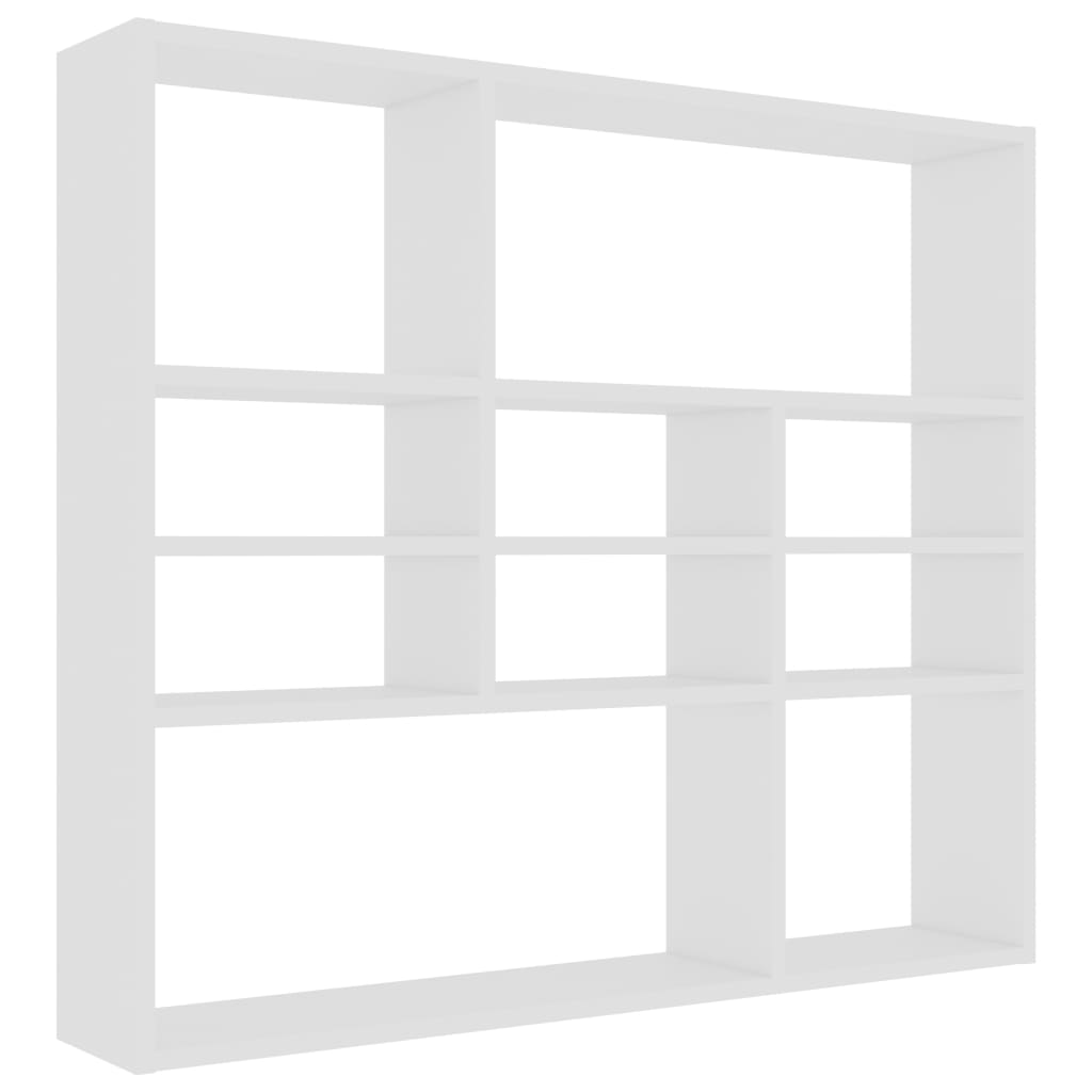 Vegghylle Hvit 90X16X78 Cm Konstruert Tre