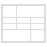Vegghylle Hvit 90X16X78 Cm Konstruert Tre