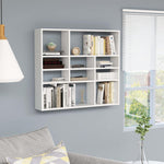 Vegghylle Hvit 90X16X78 Cm Konstruert Tre