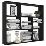 Vegghylle Svart 90X16X78 Cm Konstruert Tre