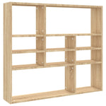 Vegghylle Sonoma Eik 90X16X78 Cm Konstruert Tre