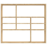 Vegghylle Sonoma Eik 90X16X78 Cm Konstruert Tre